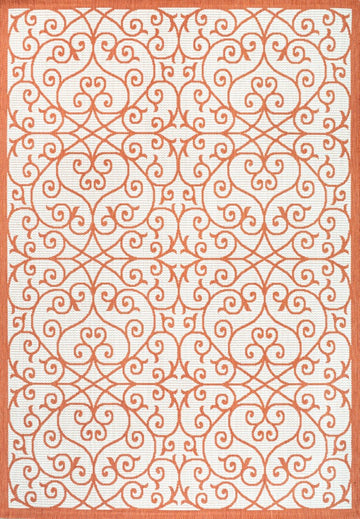 Madrid Vintage Filigree Textured Weave Indoor/outdoor Area Rug